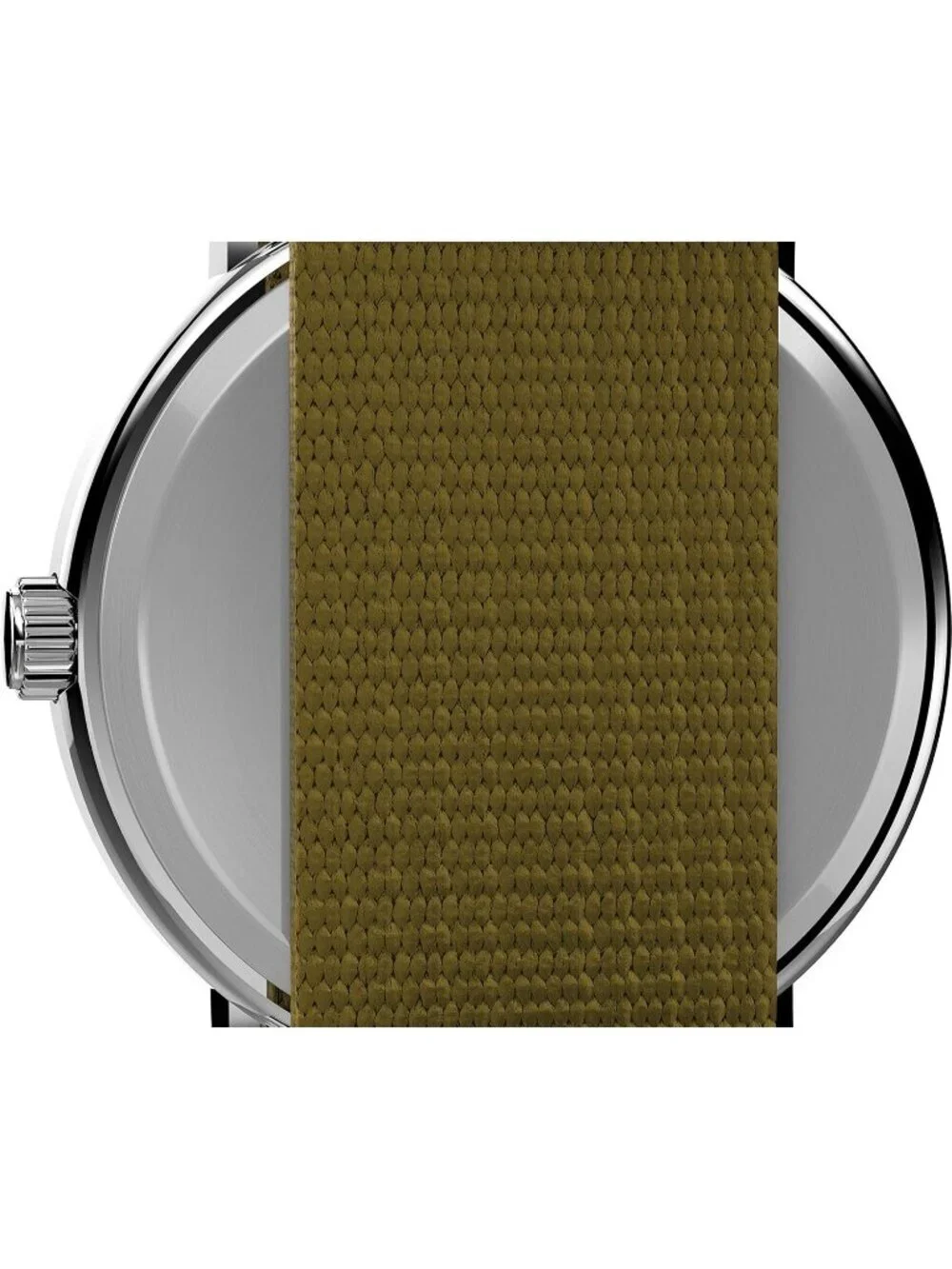 Unisex Green And White Analog Quartz Nylon Fabric Slip Adjustable Durable Watch